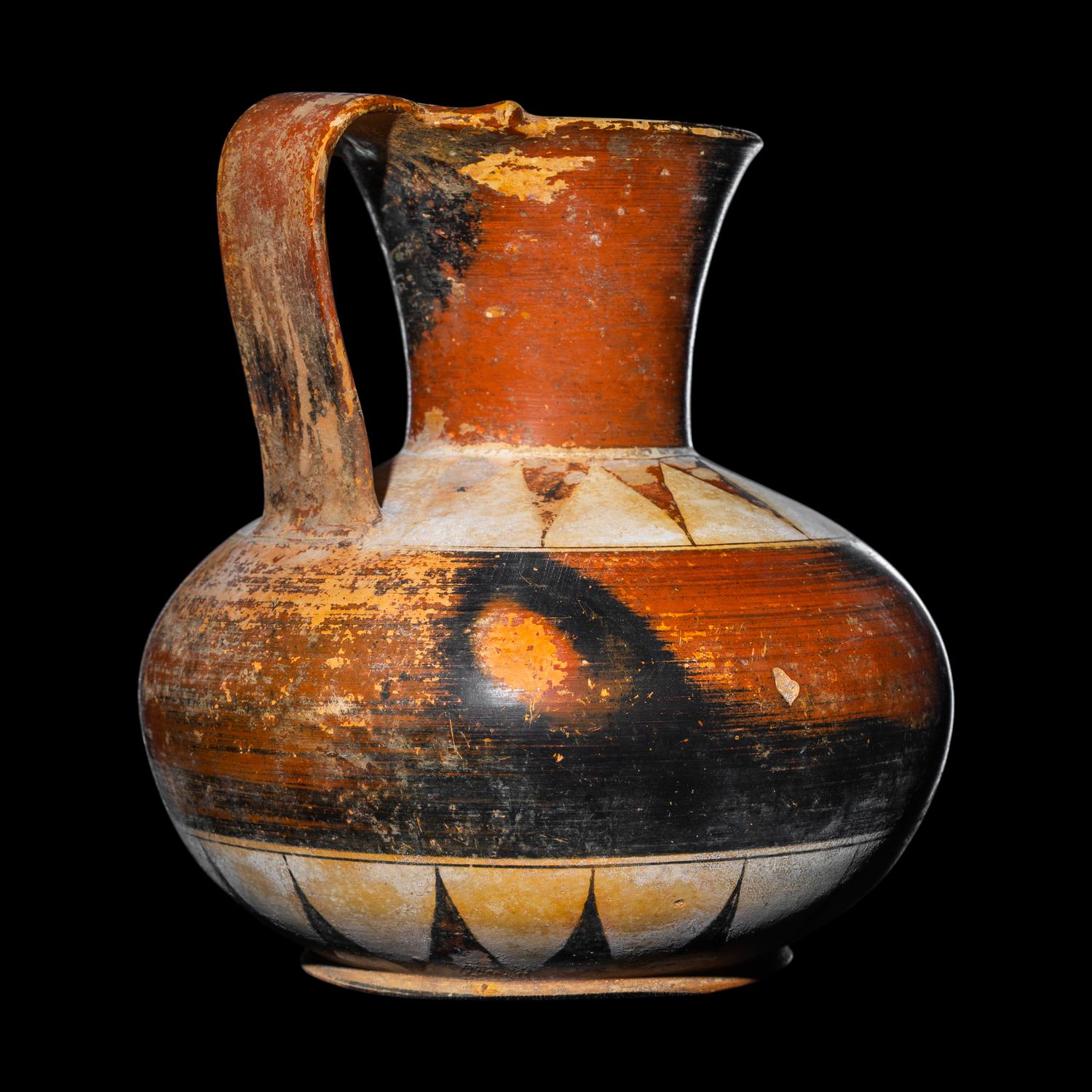 A Proto-Corinthian Terracotta Squat Olpe
