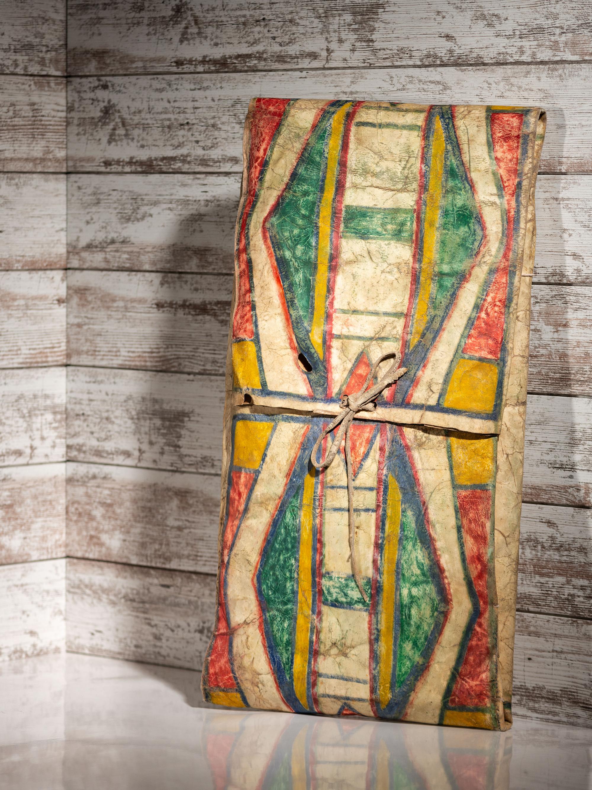 Apsáalooke (Crow) Painted Parfleche Envelope
