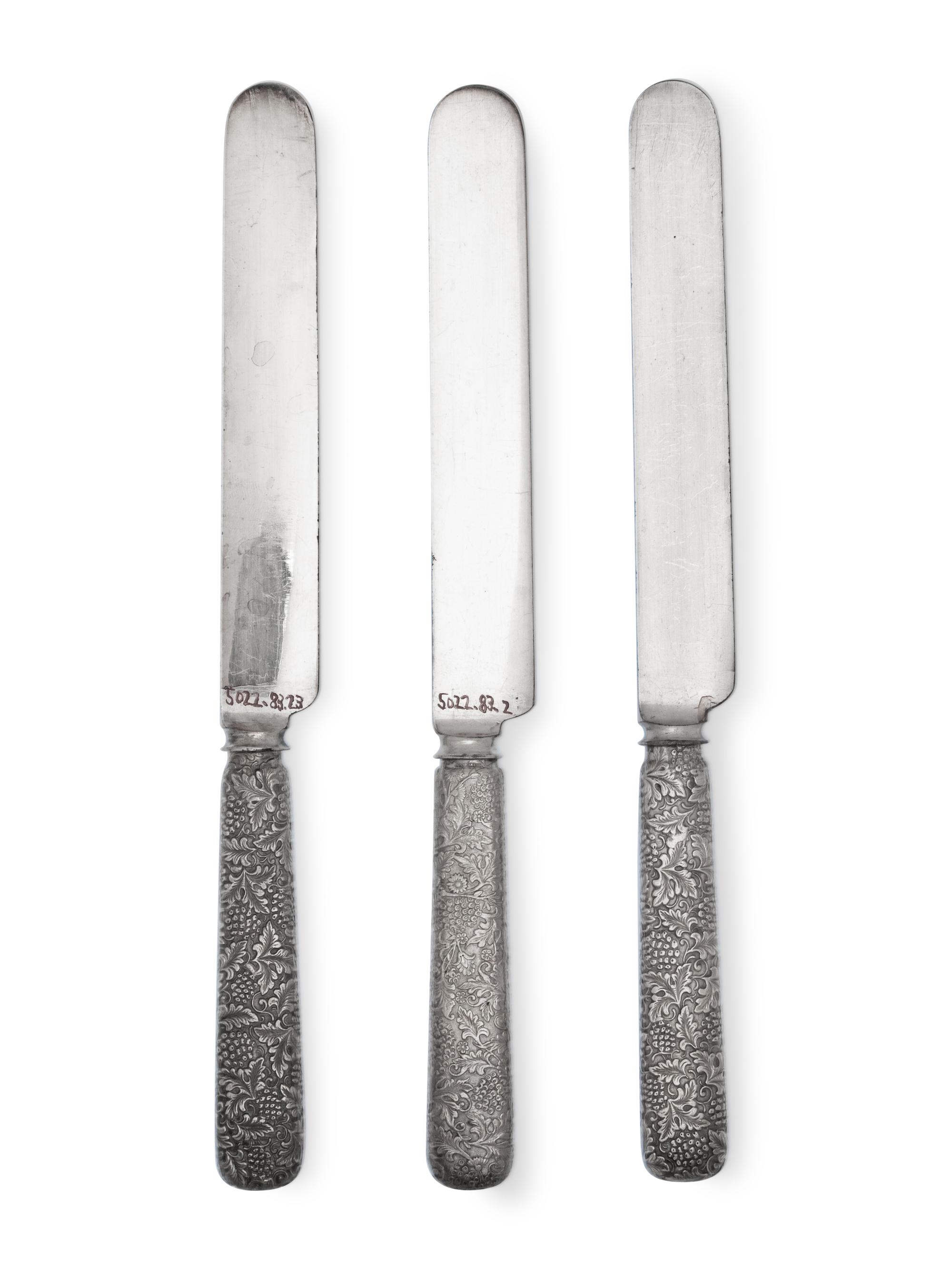 A Set of Twelve Tiffany & Co. Silver Dinner Knives