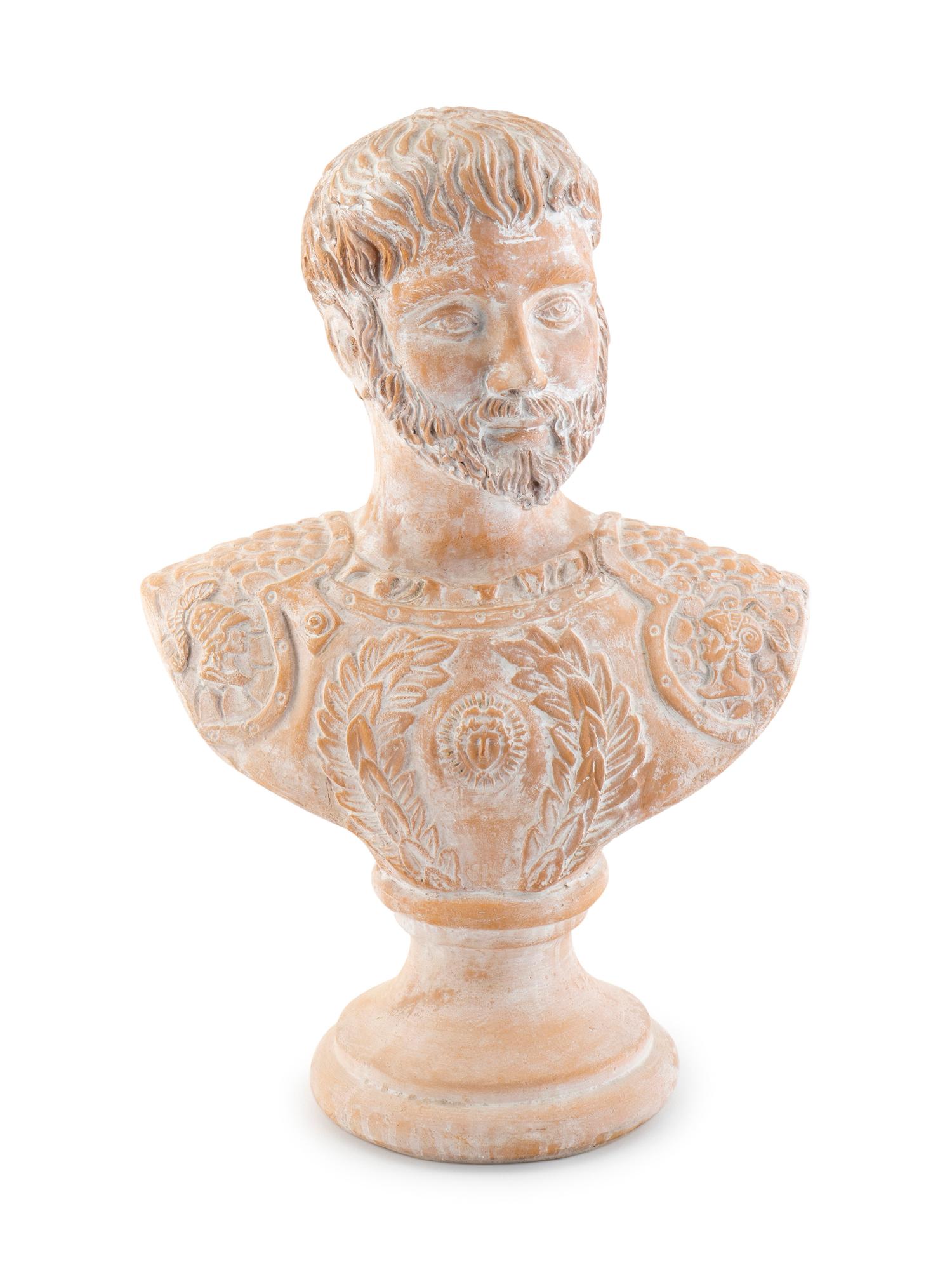 A Terracotta Bust of a Roman Emperor — 20TH CENTURY