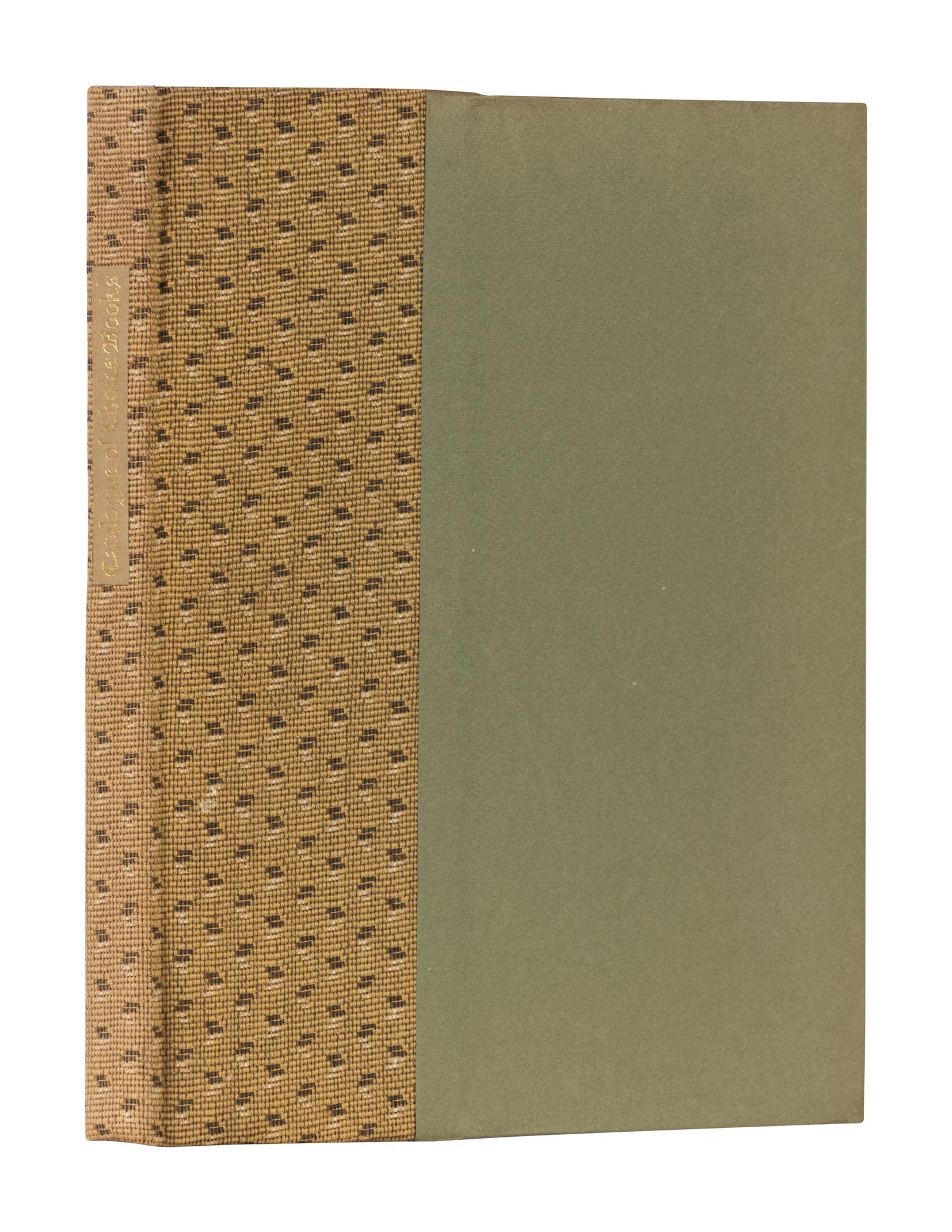 [GRABHORN PRESS]. RABELAIS, Francois (1494?-1553). Catalogue of the Choice Books Found by Pantagruel in the Abbey of Saint Victor . San Francisco: The Grabhorn Press for William P. Wreden, 1952.