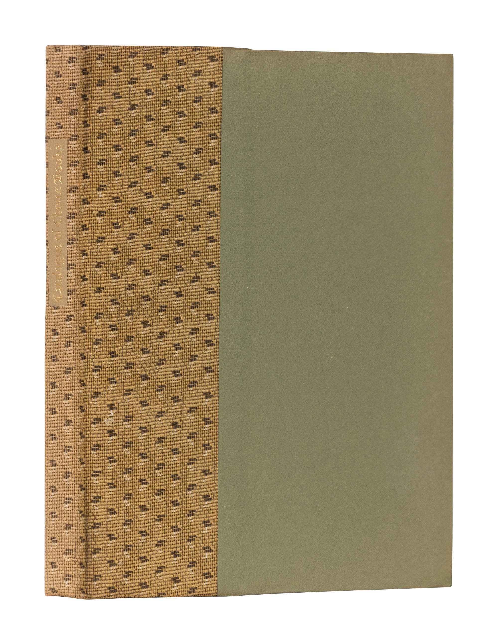 [GRABHORN PRESS]. RABELAIS, Francois (1494?-1553). Catalogue of the Choice Books Found by Pantagruel in the Abbey of Saint Victor . San Francisco: The Grabhorn Press for William P. Wreden, 1952.