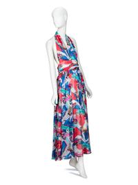 CHANEL, CAR-PRINT HALTER DRESS, 2017
