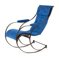 A Victorian Steel 'Nautilus' Rocking Chair