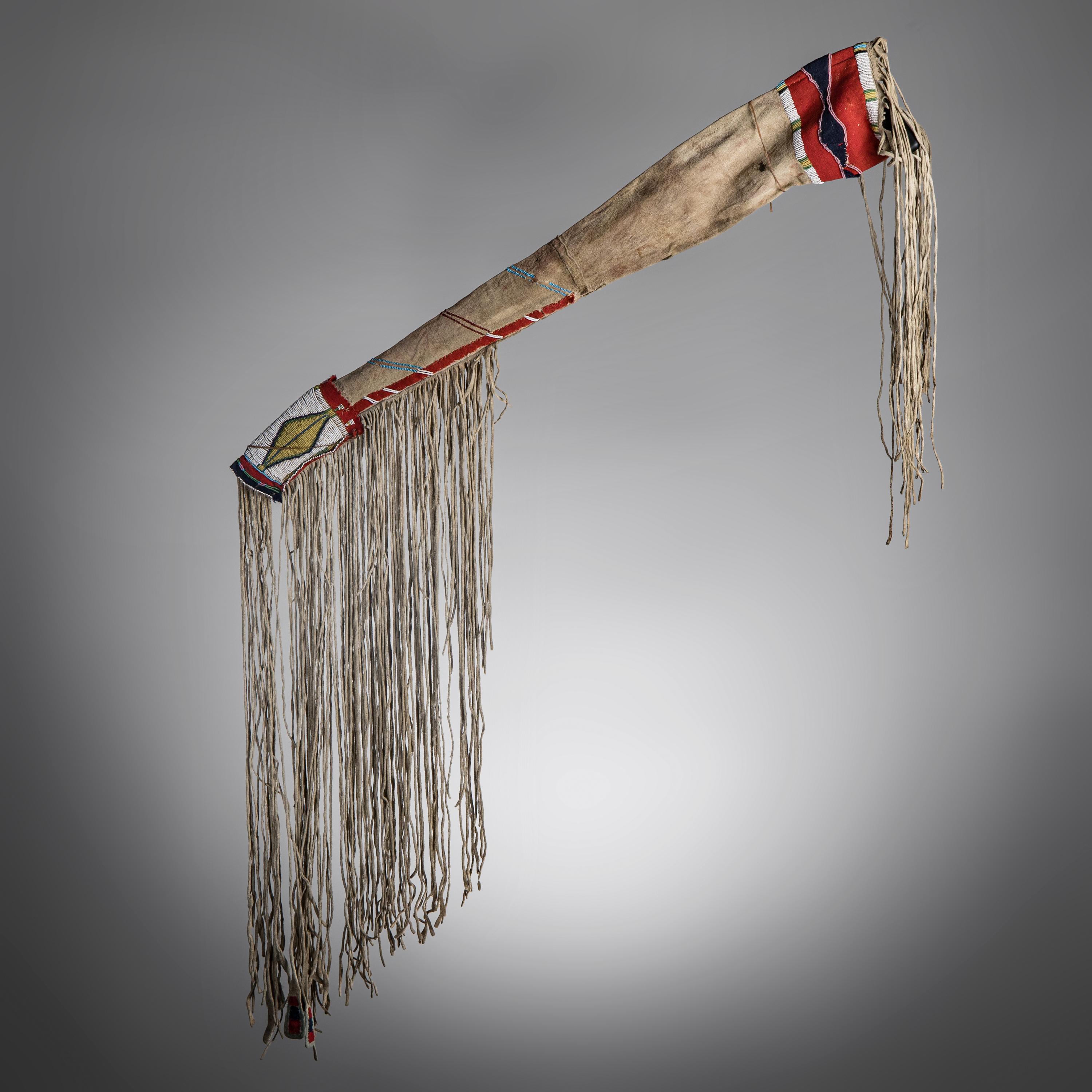 Blackfeet Beaded Hide Rifle Scabbard