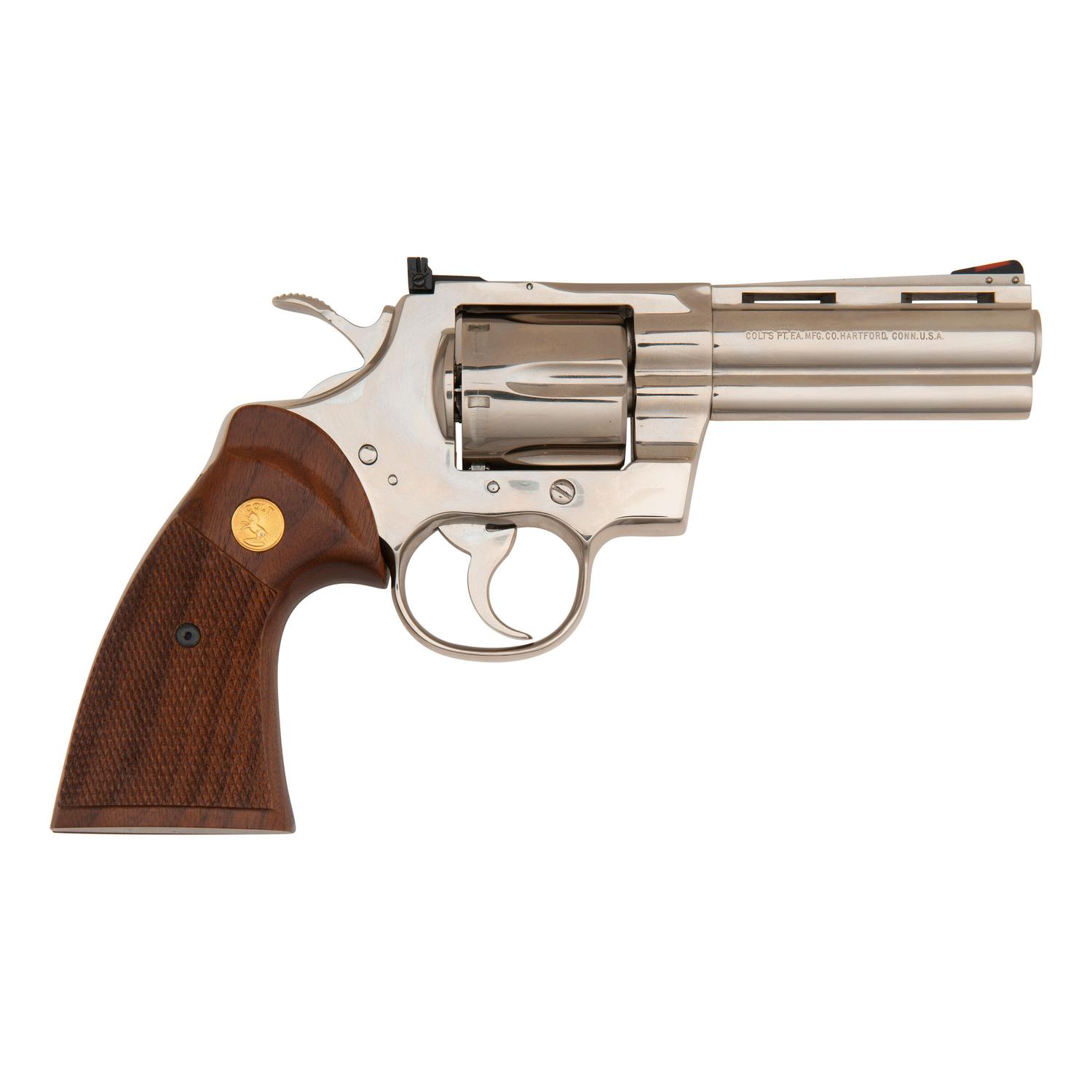 *Nickel Plated 4" Colt Python in Box