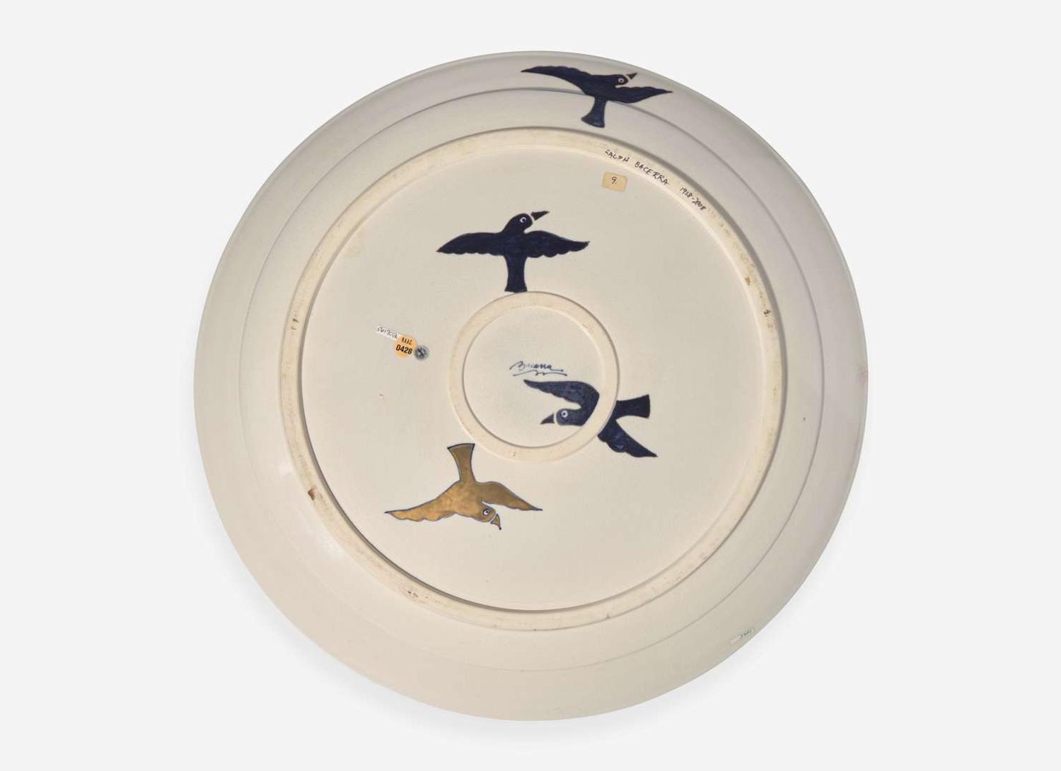 Ralph Bacerra, Large Charger with Birds
