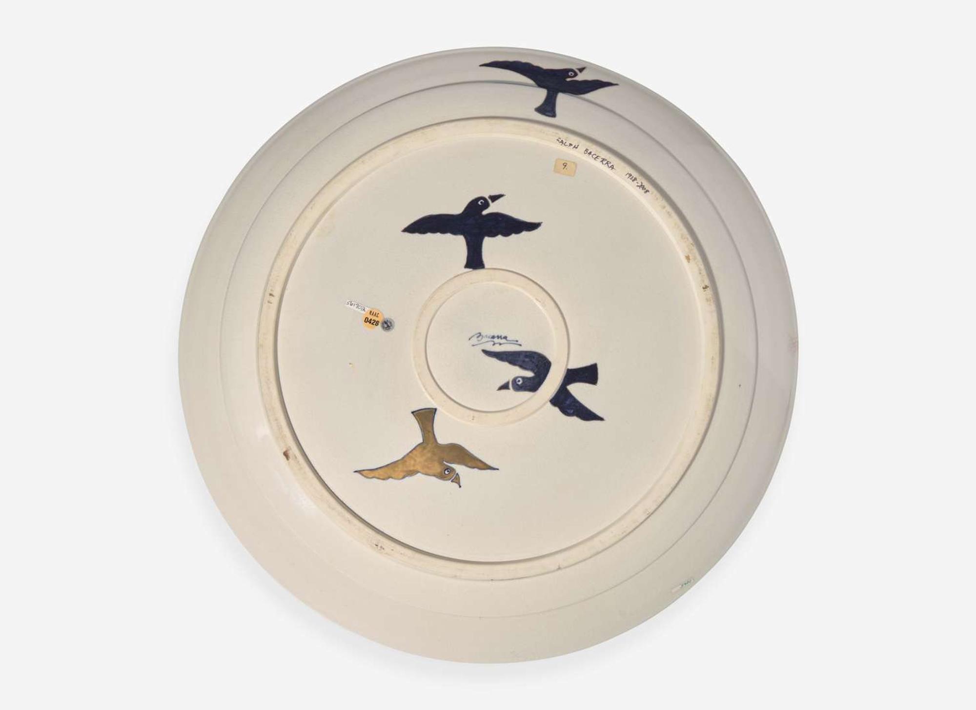 Ralph Bacerra, Large Charger with Birds
