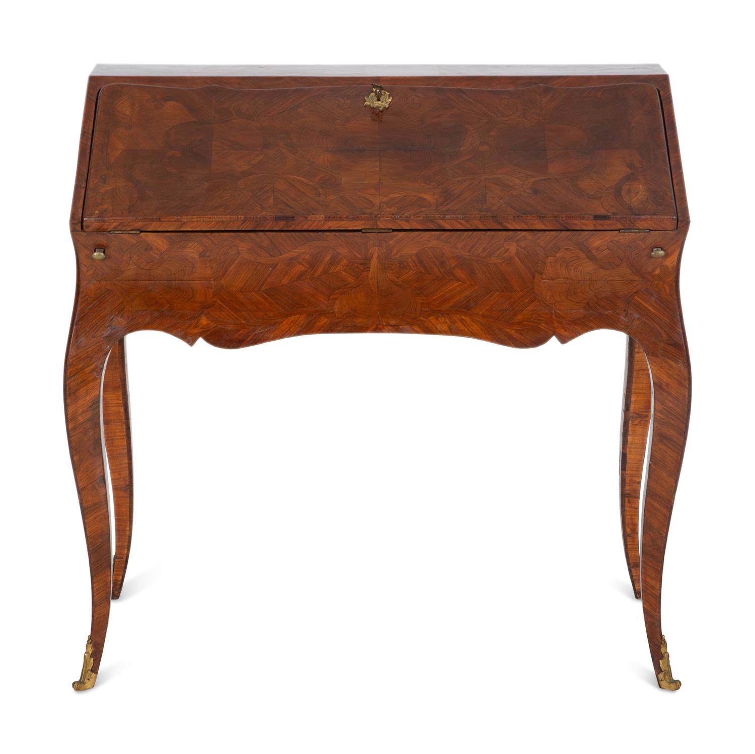 A Louis XV Style Marquetry Inlaid Lady's Writing Desk