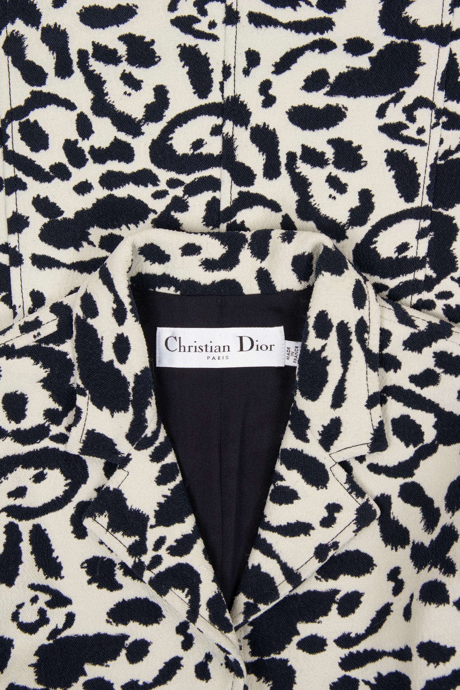 Christian Dior Animal Patterned Zip Front Dress, Pre-Fall 2016