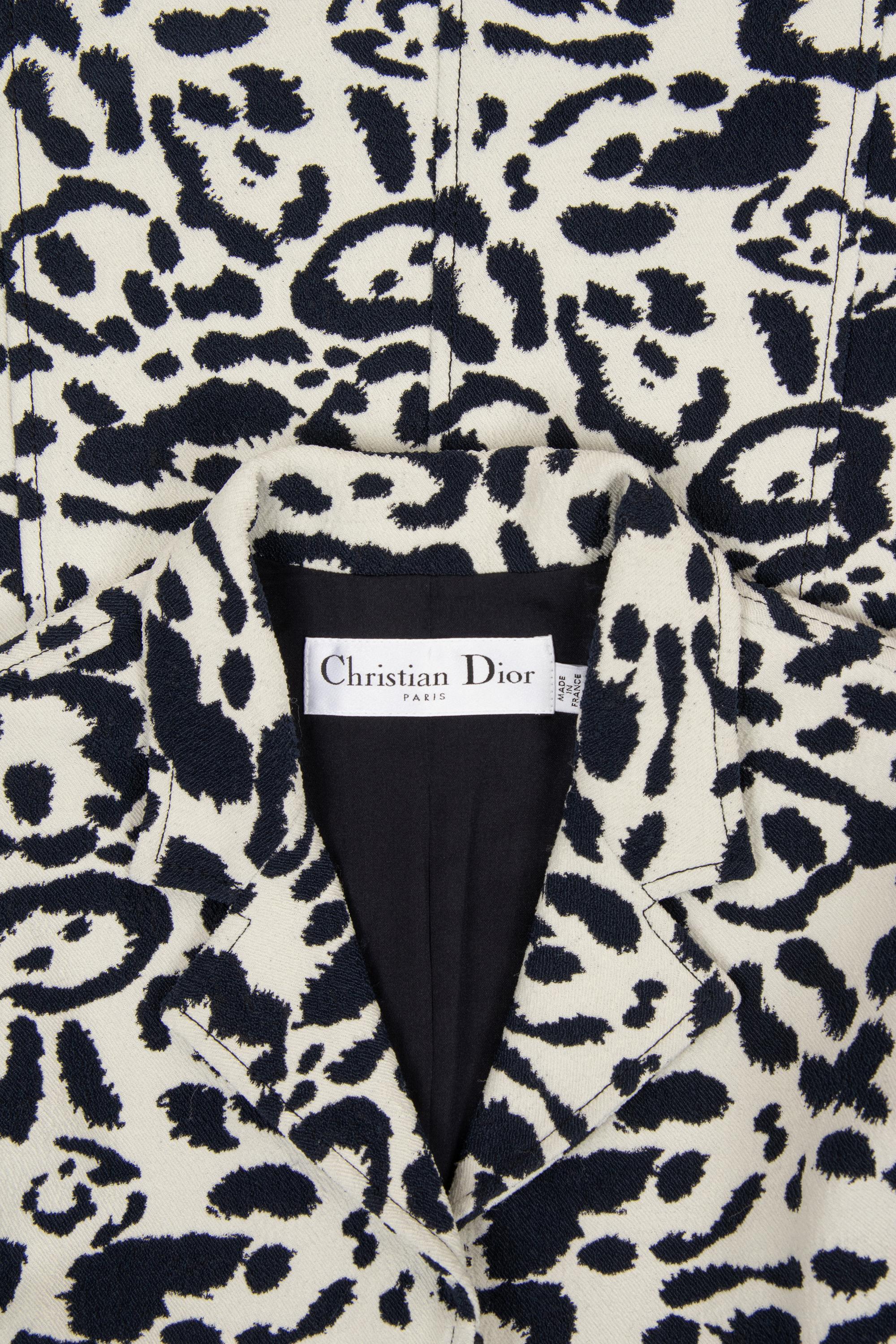 Christian Dior Animal Patterned Zip Front Dress, Pre-Fall 2016