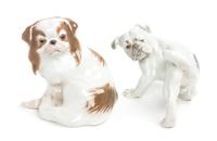 Two Bing & Grondahl Porcelain Figures Width of widest 8 inches. — 20TH CENTURY