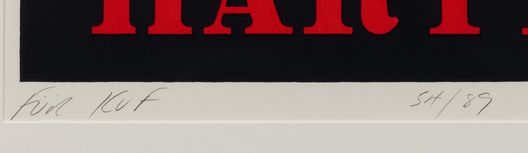 Hartley Elegies: For KvF