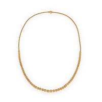 Diamond and Yellow Gold Necklace
