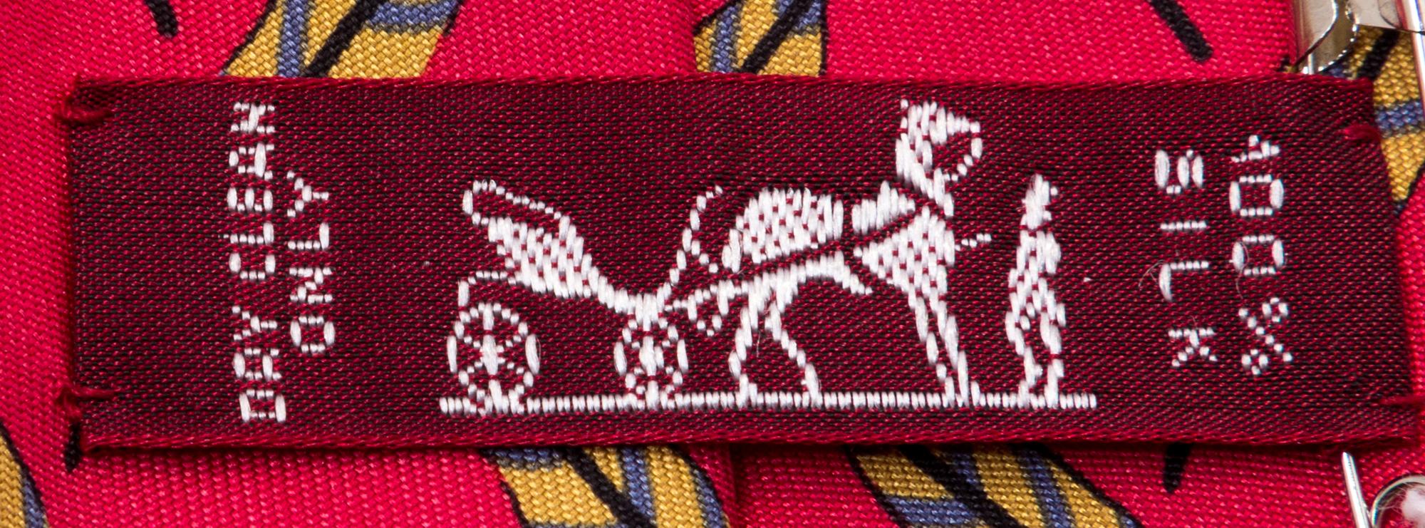A Pair of Hermès Silk Ties,