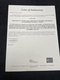 A 1948 Sioux City Soos Team Signed Autograph Baseball (JSA Auction Letter)