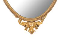 A Continental Giltwood and Etched Glass Mirror