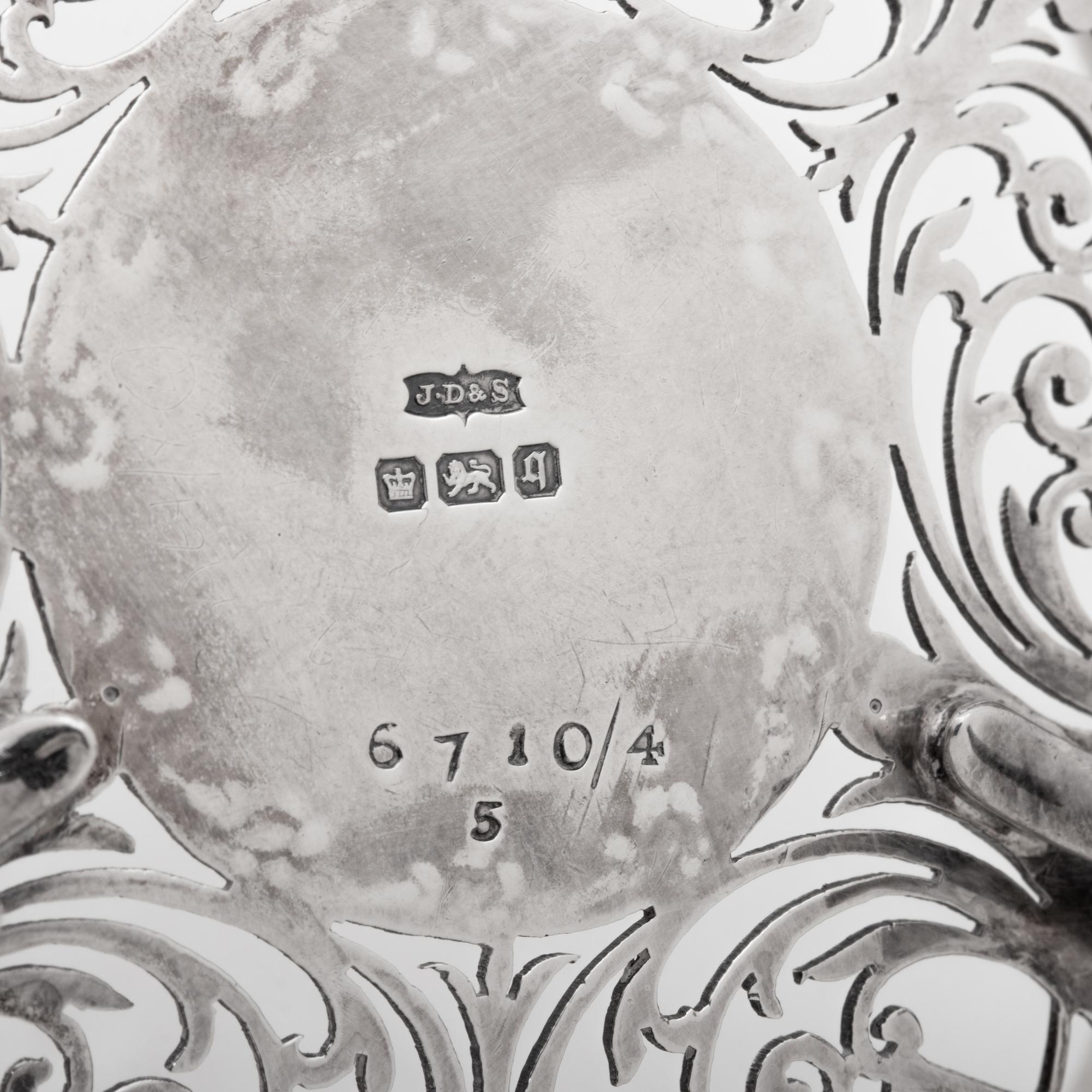 A Pair of Victorian Silver Pierced Fruit Bowls