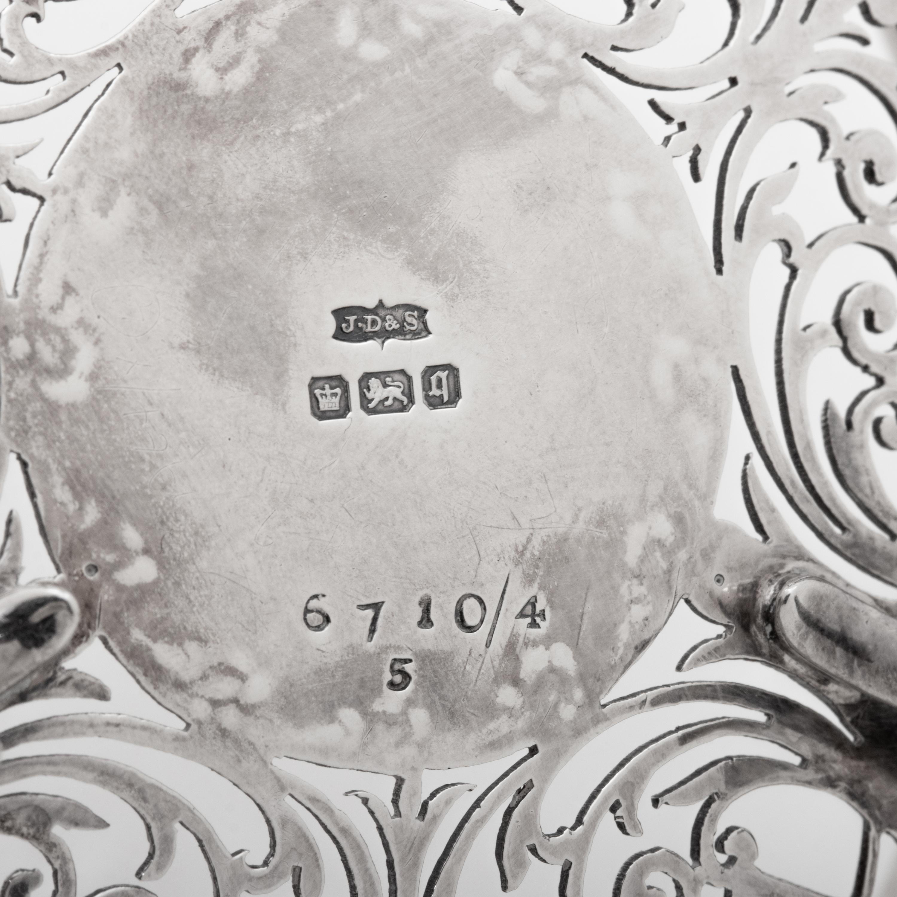 A Pair of Victorian Silver Pierced Fruit Bowls