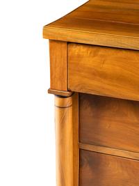 An Empire Part Ebonized Walnut Commode