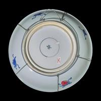 A Chinese Blue and White 'Dragons' Charger, Kangxi Period 清康熙 青花雙龍戲珠紋盤