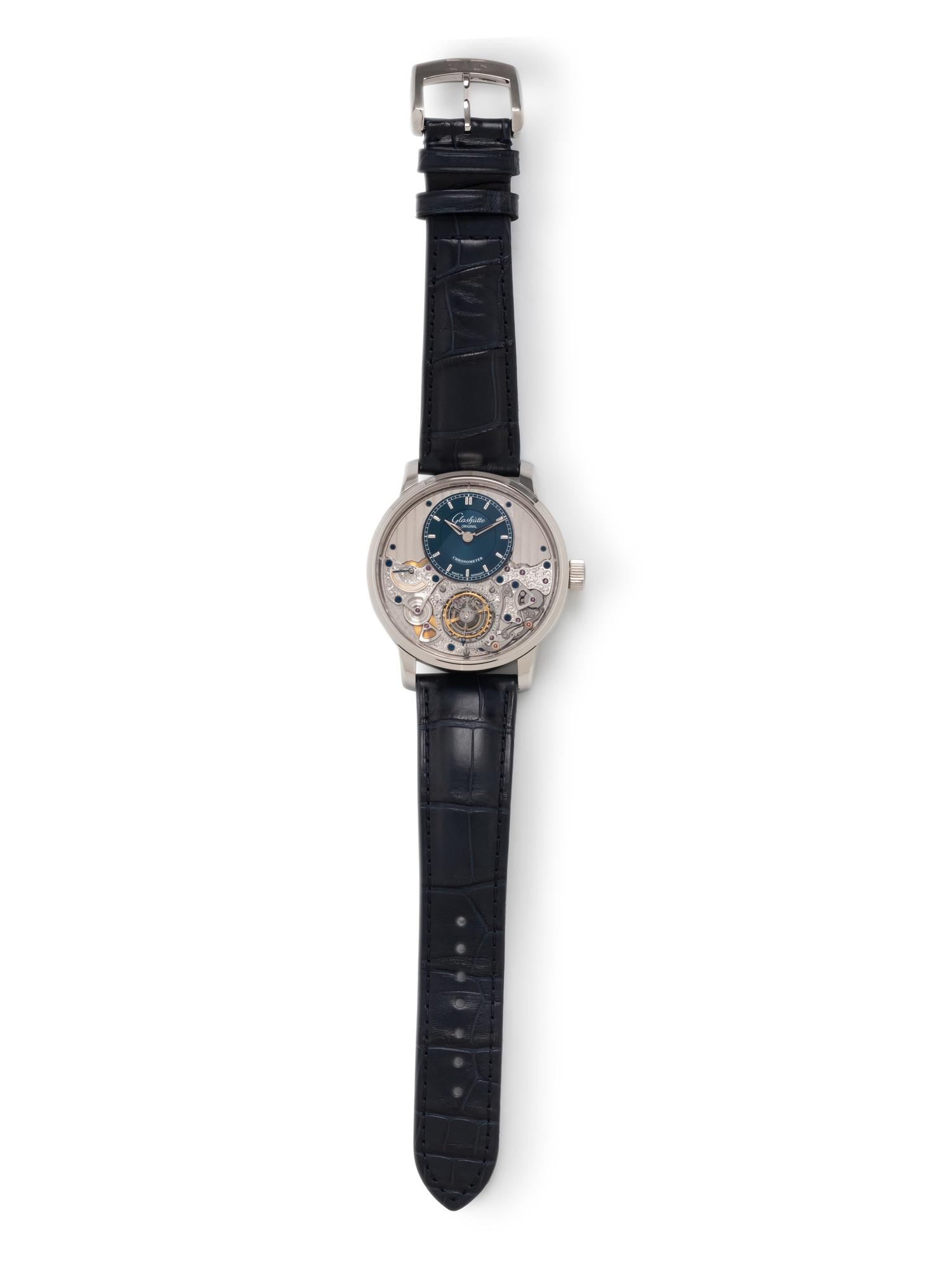 GLASHÜTTE, PLATINUM 'SENATOR CHRONOMETER TOURBILLON' WATCH