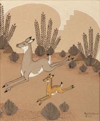 untitled, two deer