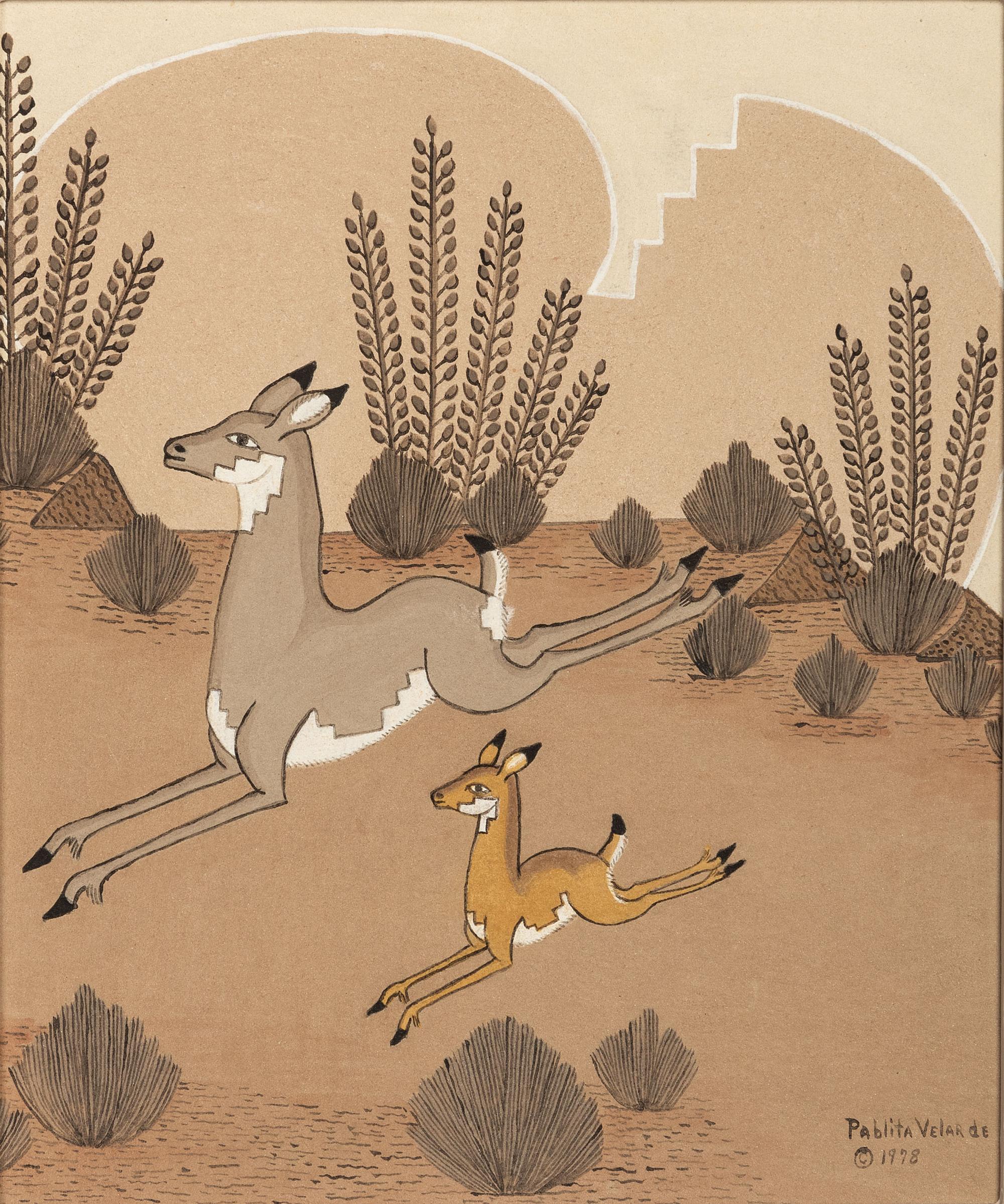 untitled, two deer