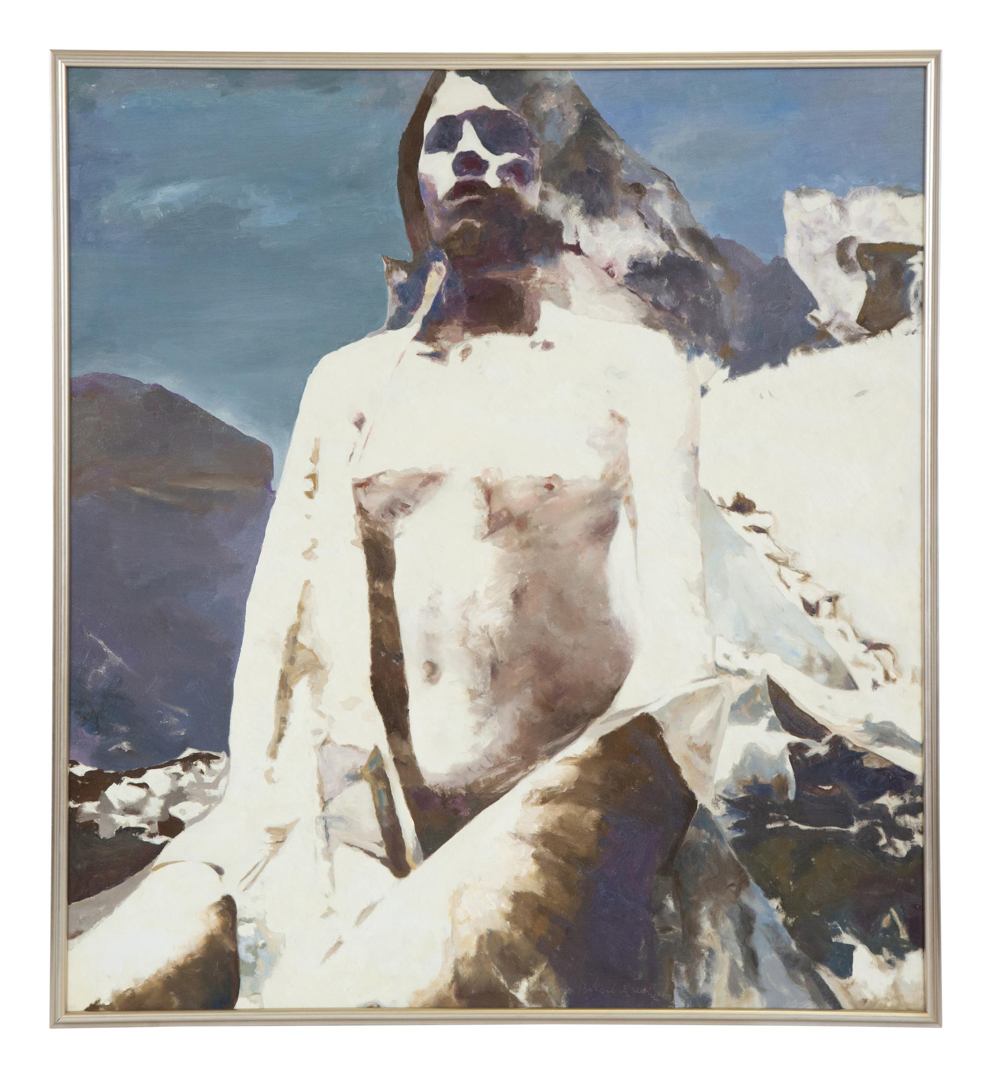 Woman In A White Robe,