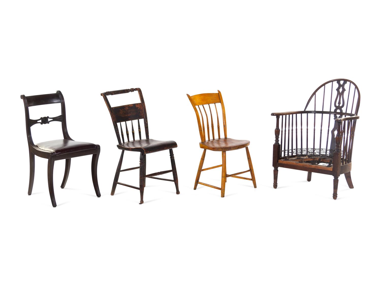 A Group of Four Chairs