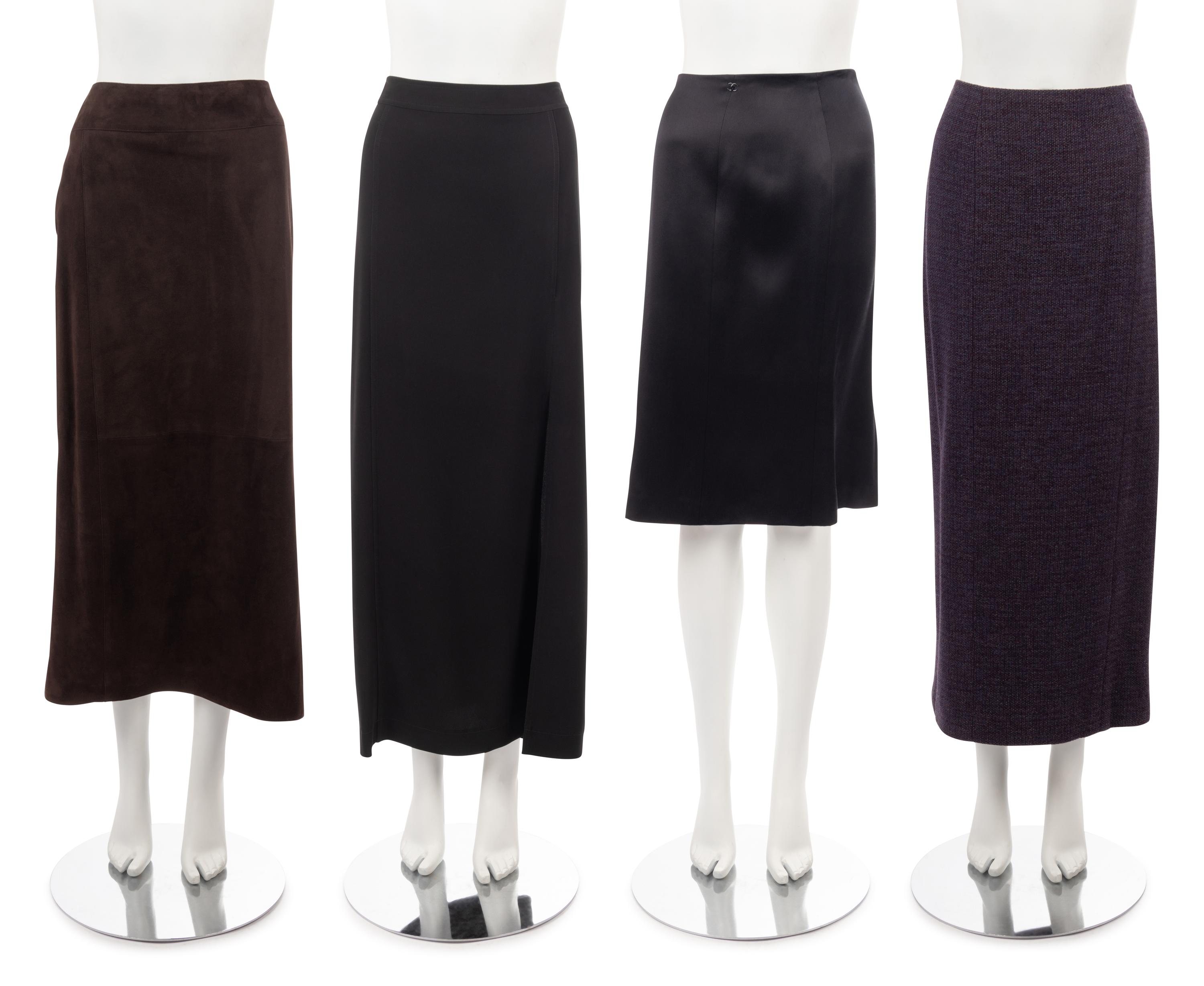 Seven Chanel Pieces: One Two-Piece Pant Ensemble, One Dress, Four Skirts, 1998-2004