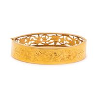 YELLOW GOLD BANGLE BRACELET