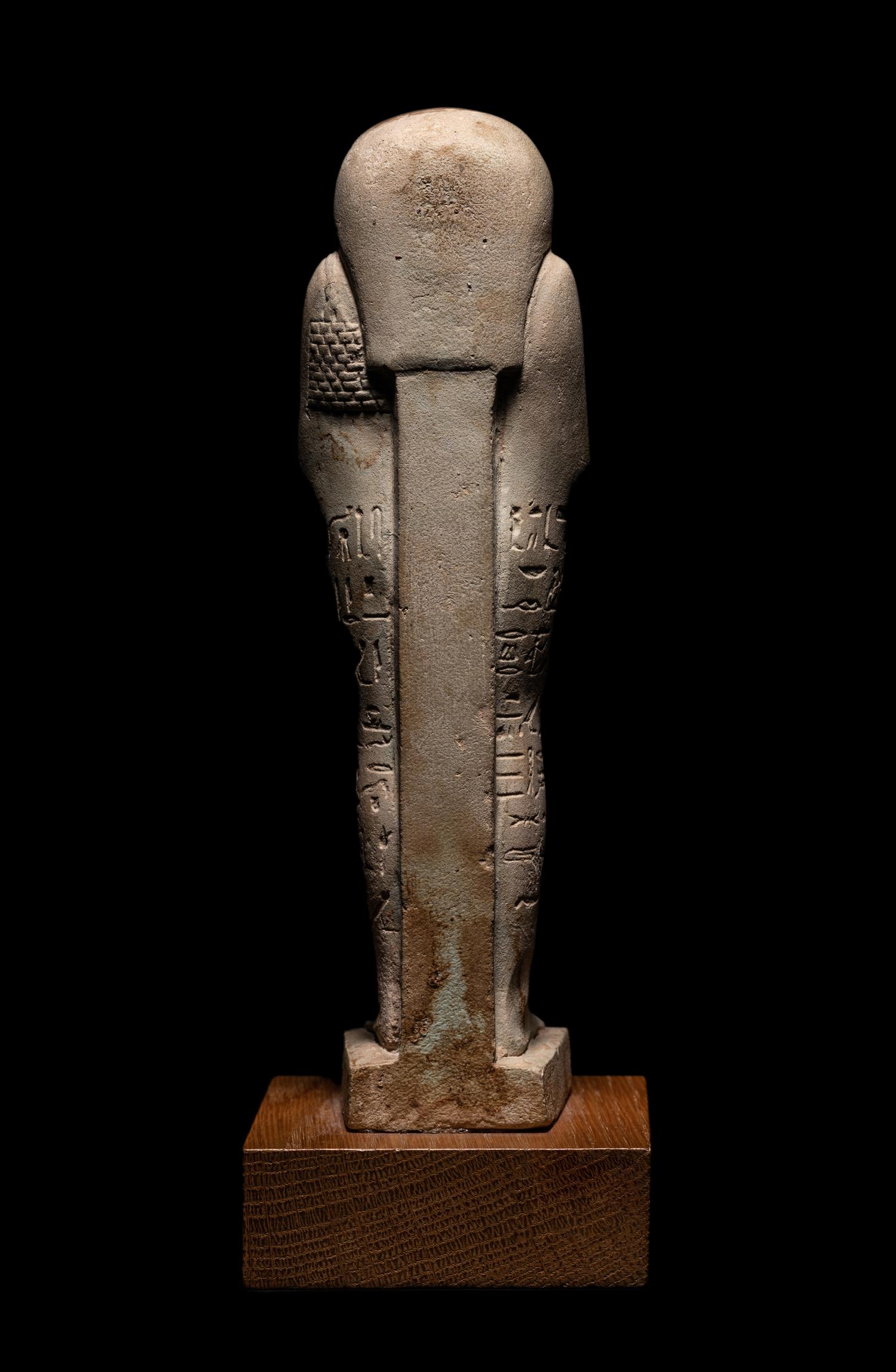 An Egyptian Faience Ushabti for Horiraa