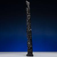 Haida Carved Argillite Model Totem Pole