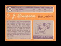 An O.J. Simpson 1970 Topps Rookie Football Card and Signed Autographed Index Card