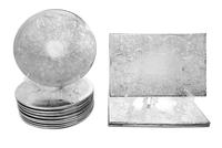 Eighteen Silver-plate Engraved Placemats Diameter 11 3/8 inches. — 20TH CENTURY