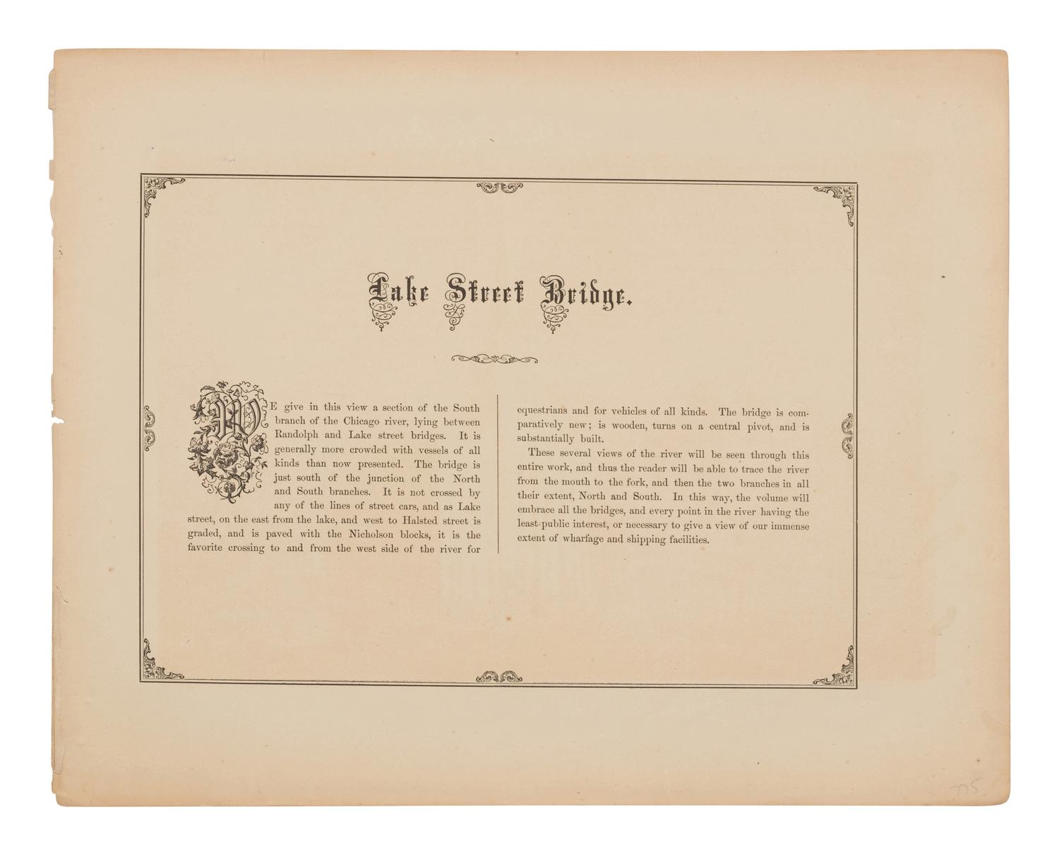 [CHICAGO]. KURZ, Louis (1834-1921). A group of 33 prints from Chicago Illustrated depicting pre-fire Chicago. Chicago: Jevne & Almini, 1866