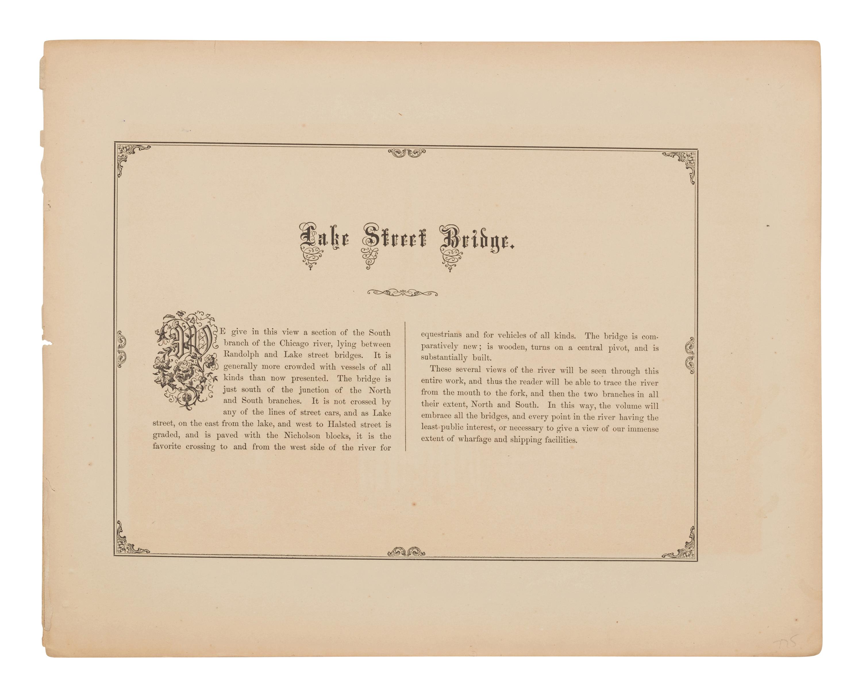 [CHICAGO]. KURZ, Louis (1834-1921). A group of 33 prints from Chicago Illustrated depicting pre-fire Chicago. Chicago: Jevne & Almini, 1866