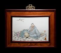 Two Chinese Famille Rose Porcelain Plaques