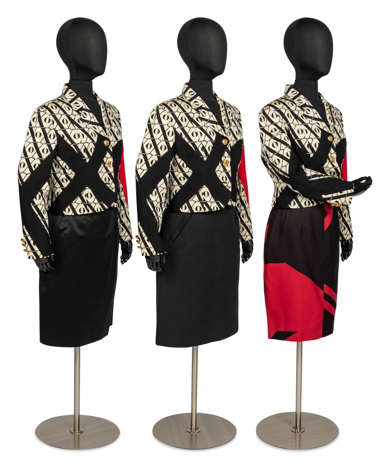 Four Designer Separates: One Moschino, Two YSL & One Ferrre, 1980-90s
