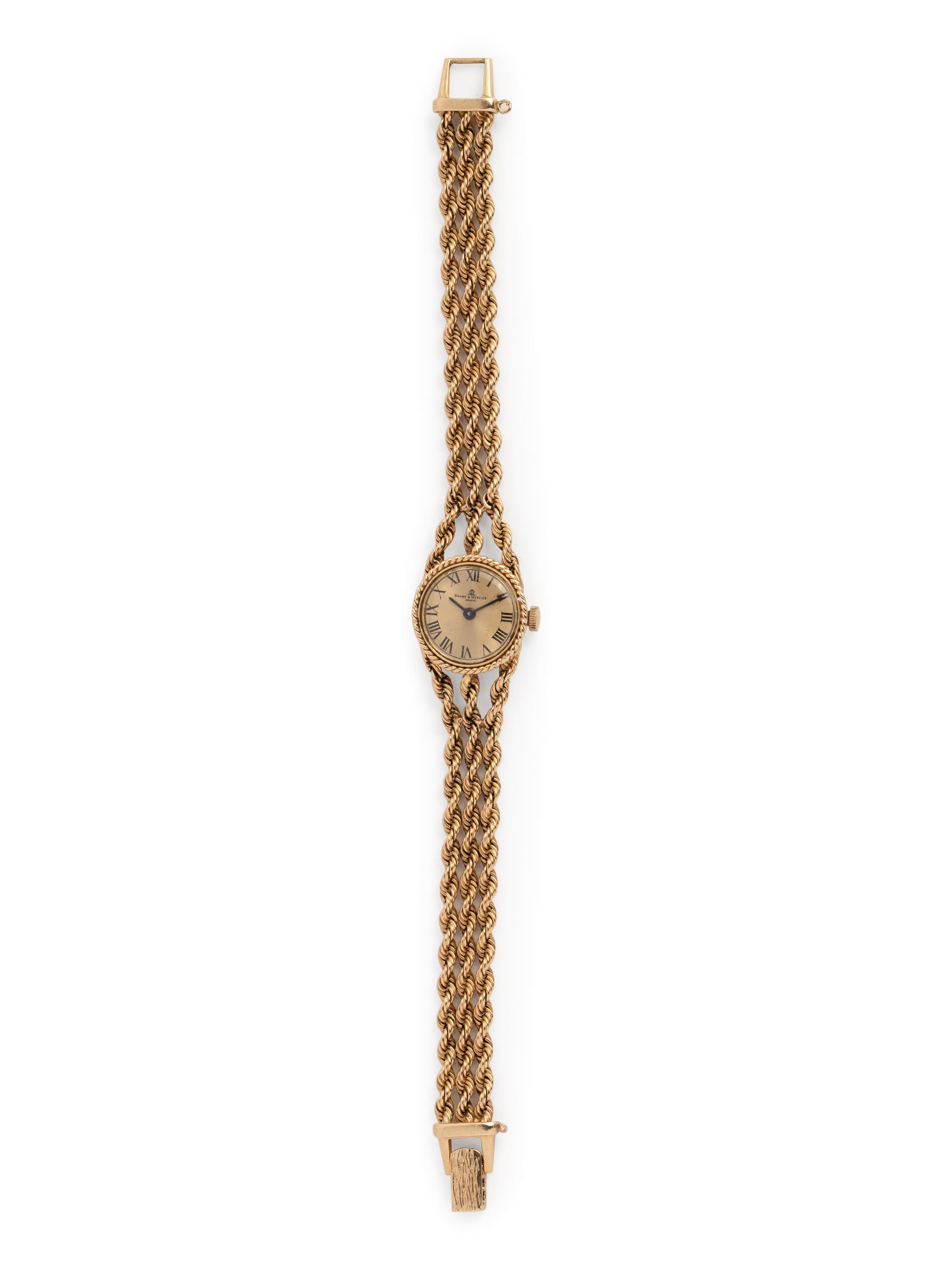BAUME & MERCIER, 14K YELLOW GOLD WRISTWATCH