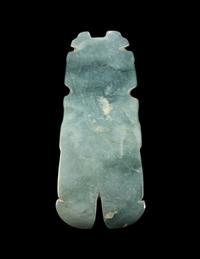 A Costa Rican Jade Figural Pendant