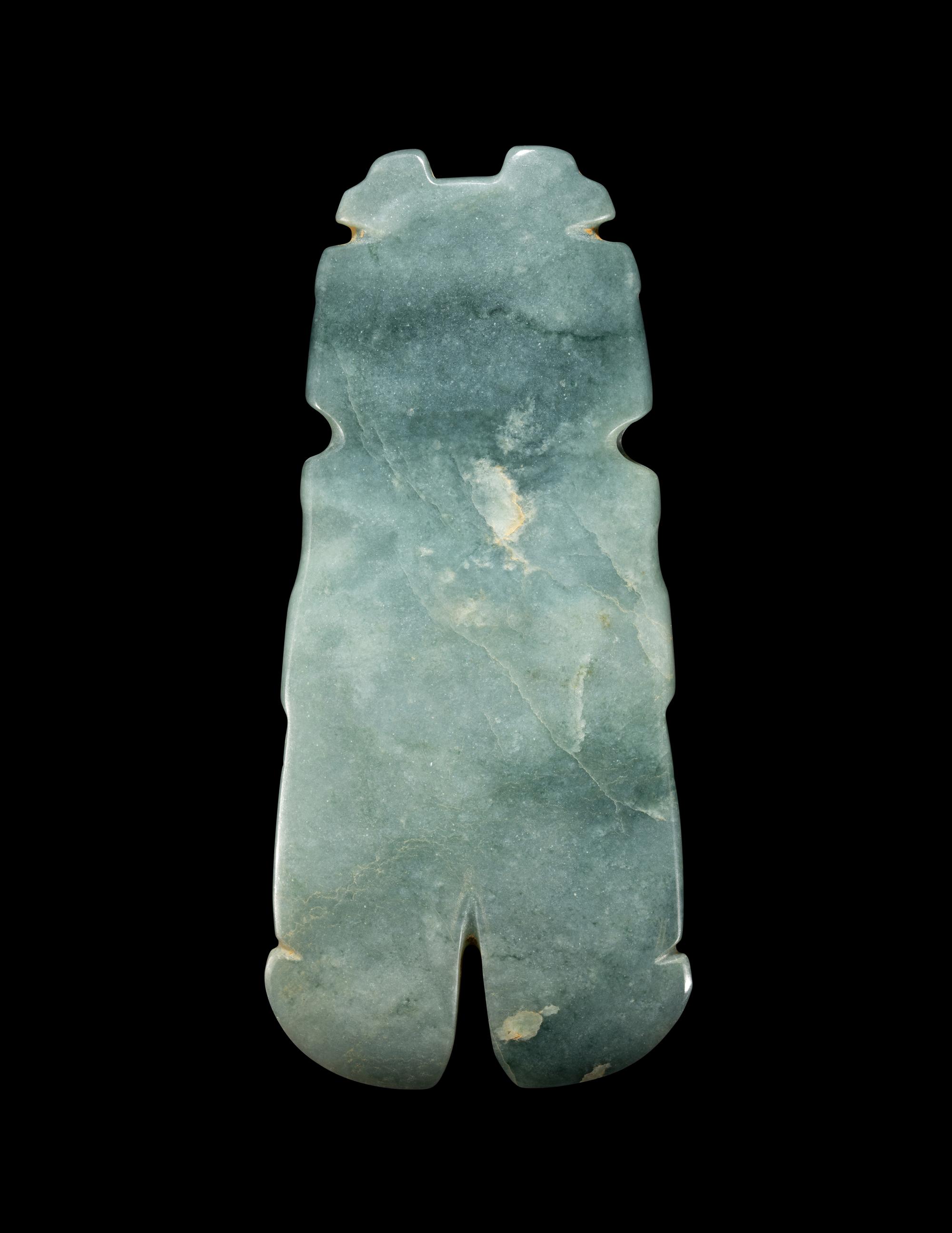 A Costa Rican Jade Figural Pendant
