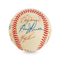 A Multi Signed Hall of Famer and Notables Autograph Baseball (Beckett Authentication Services BAS Certified)