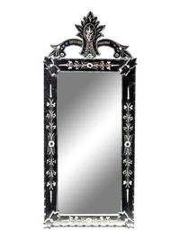 A Venetian Etched Glass Mirror