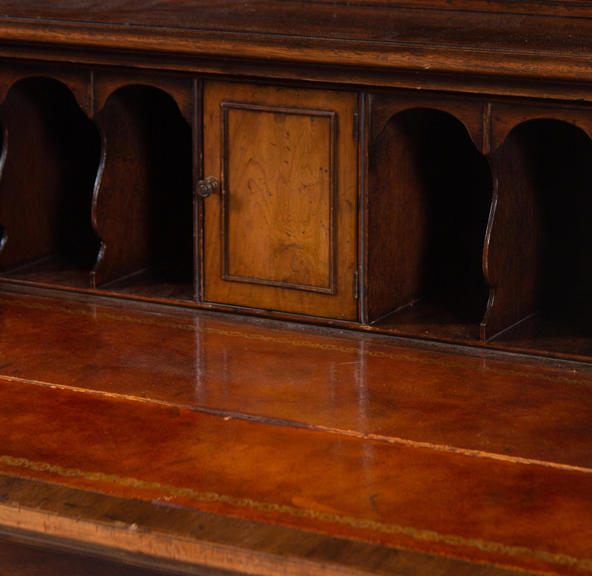 A George III Style Mahogany Secretary Bookcase