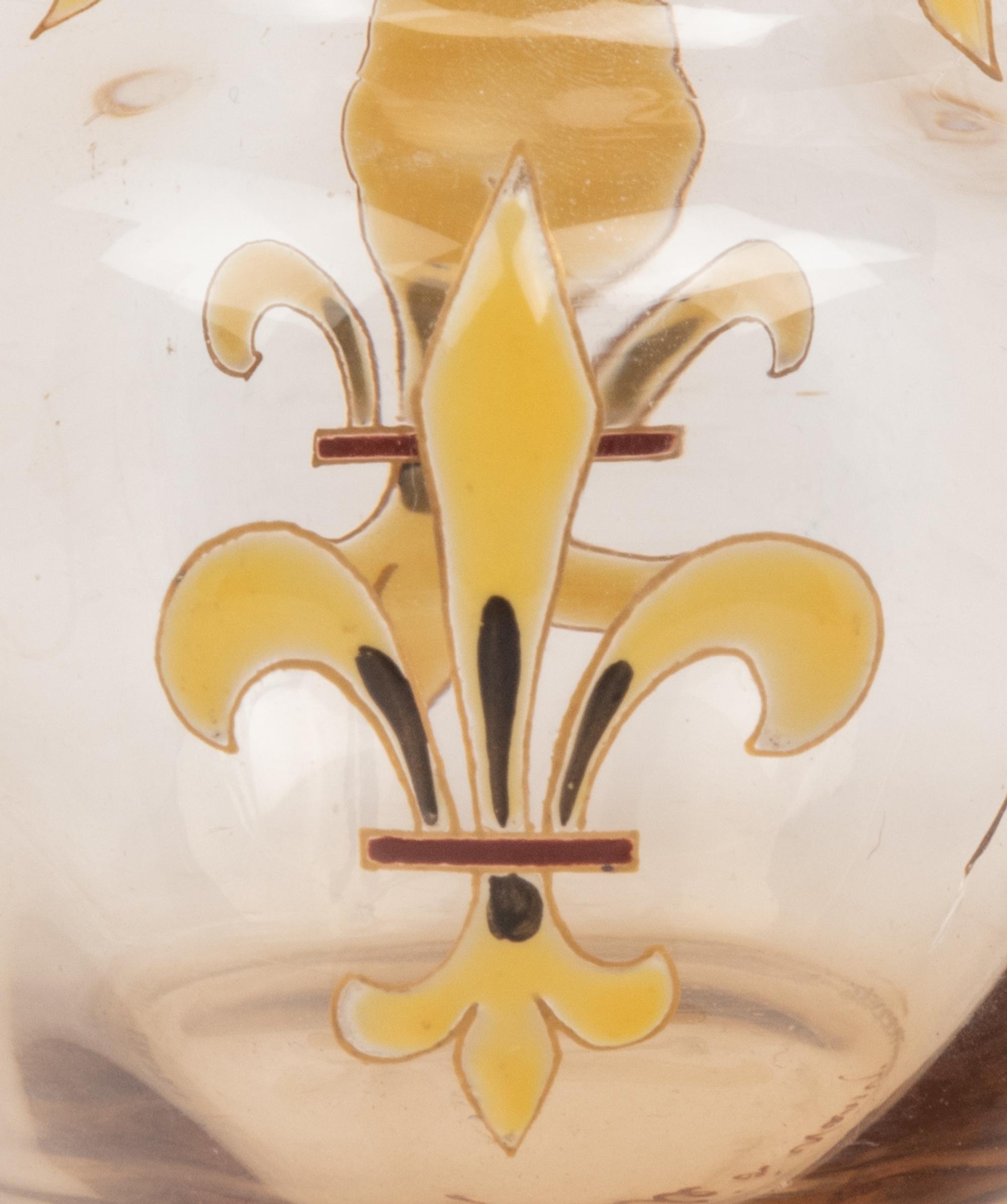 A Gallé Enameled Glass Vase