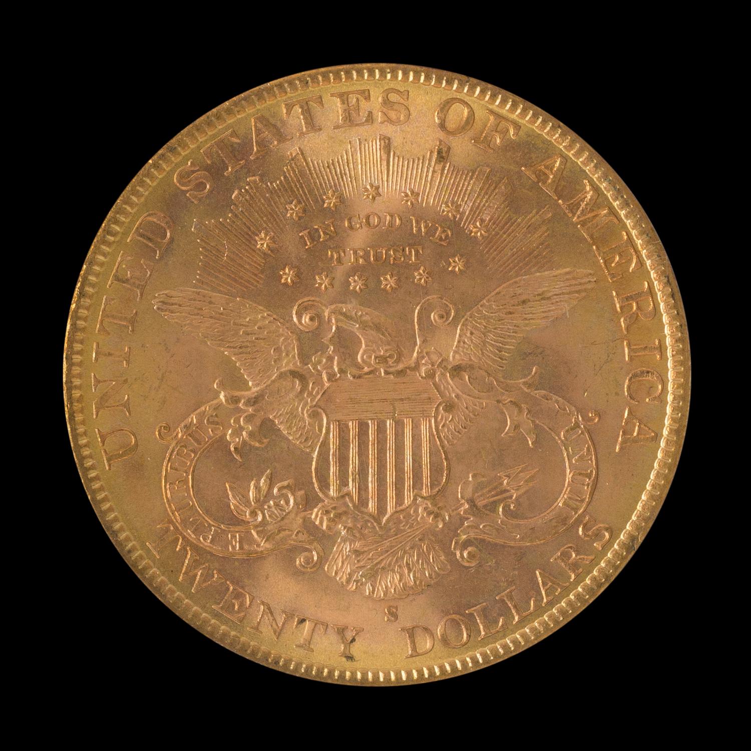 A United States 1895-S Liberty Head $20 Gold Coin