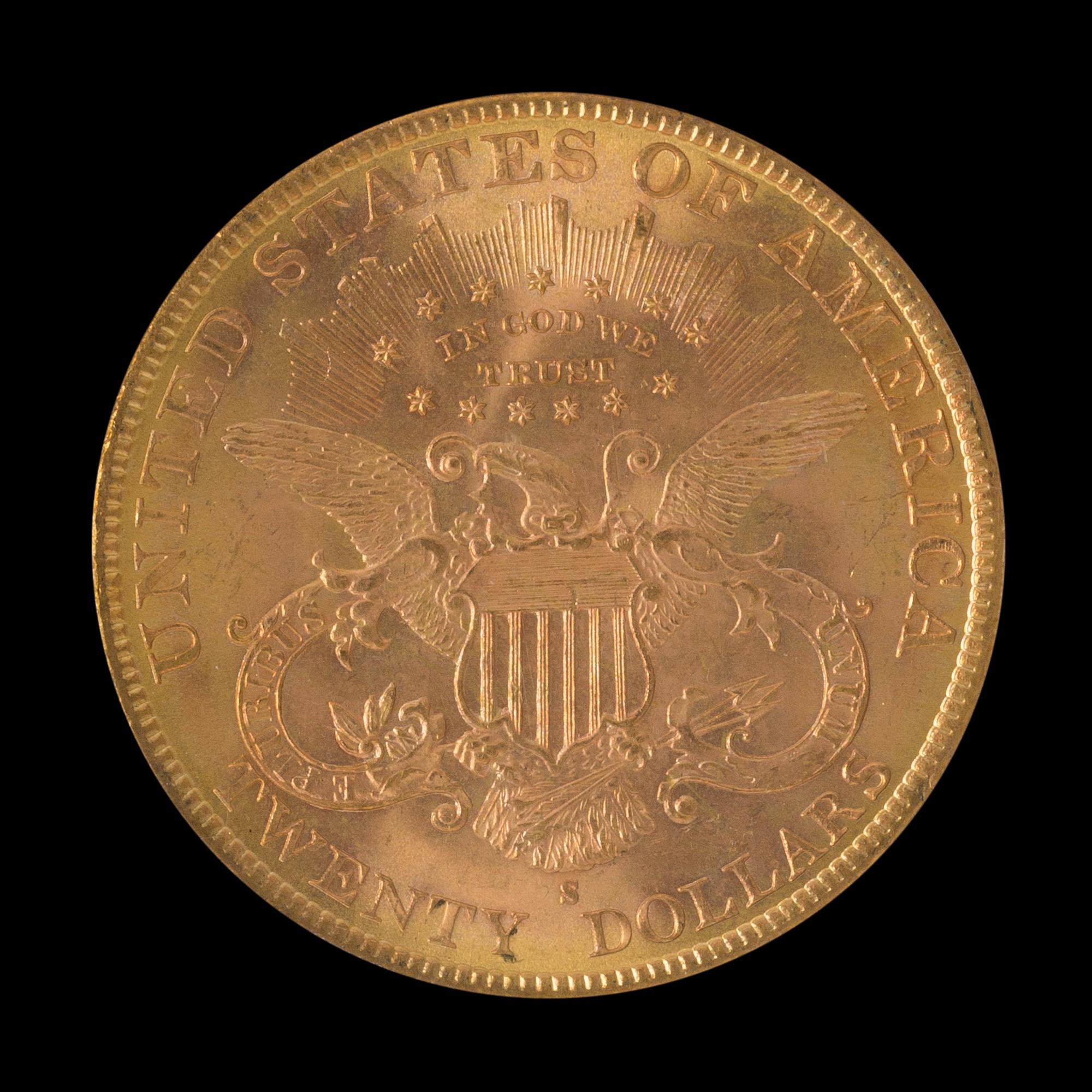 A United States 1895-S Liberty Head $20 Gold Coin