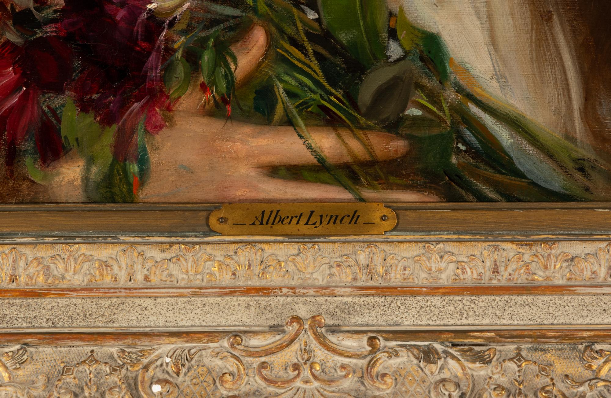 A Young Beauty Holding a Bouquet of Flowers
